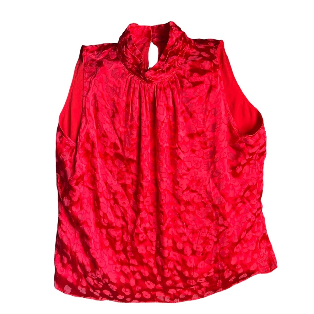 Red Sleeveless blouse White house Black Market